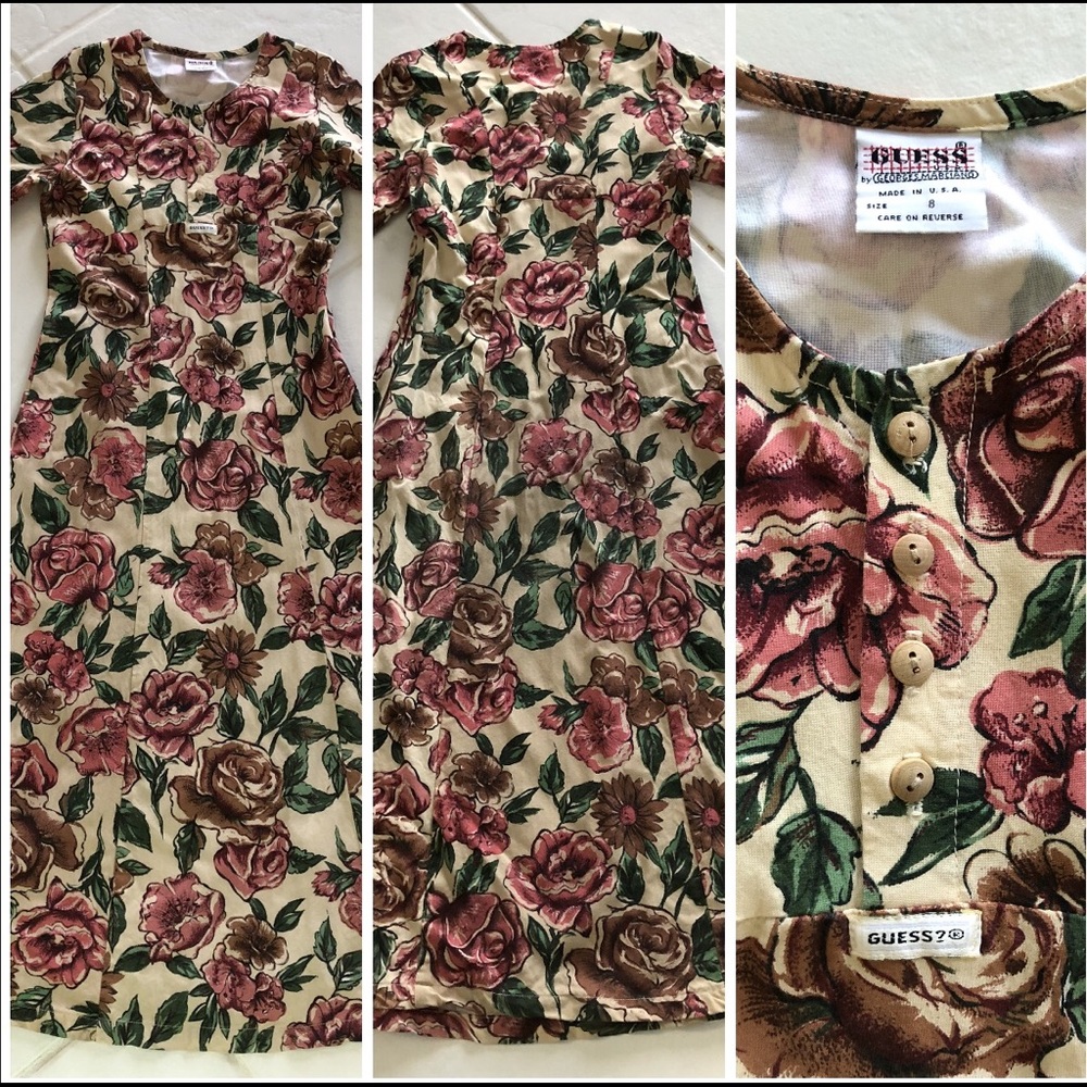 GUESS FLOWERED CHILDREN MAXI DRESS